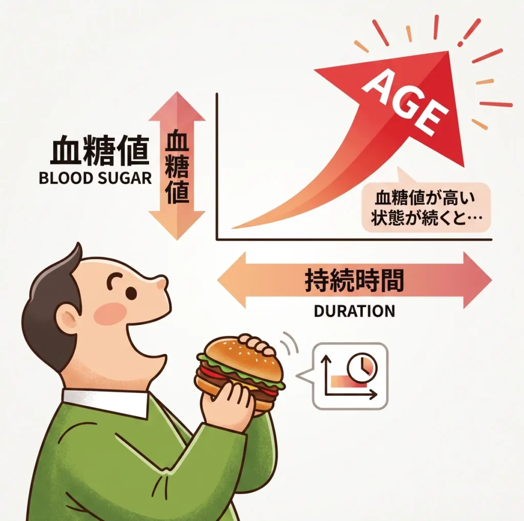 血糖値 AGE 関係