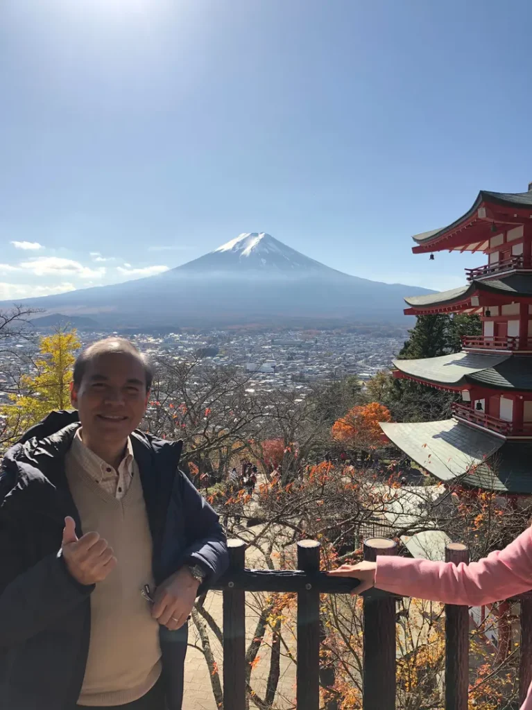 新倉山浅間公園 富士山 五重塔