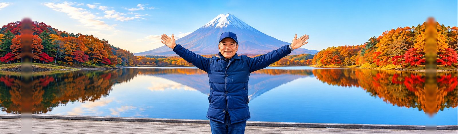 富士山　湖　元気　健康