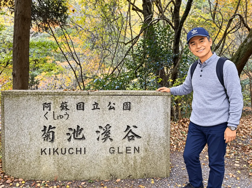 菊池渓谷　ウォーキング　ゲンキ