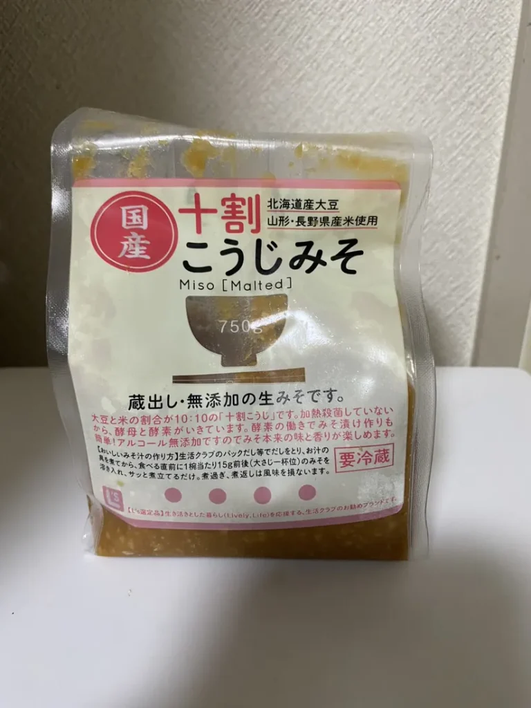 生活クラブ 十割こうじみそ 無添加